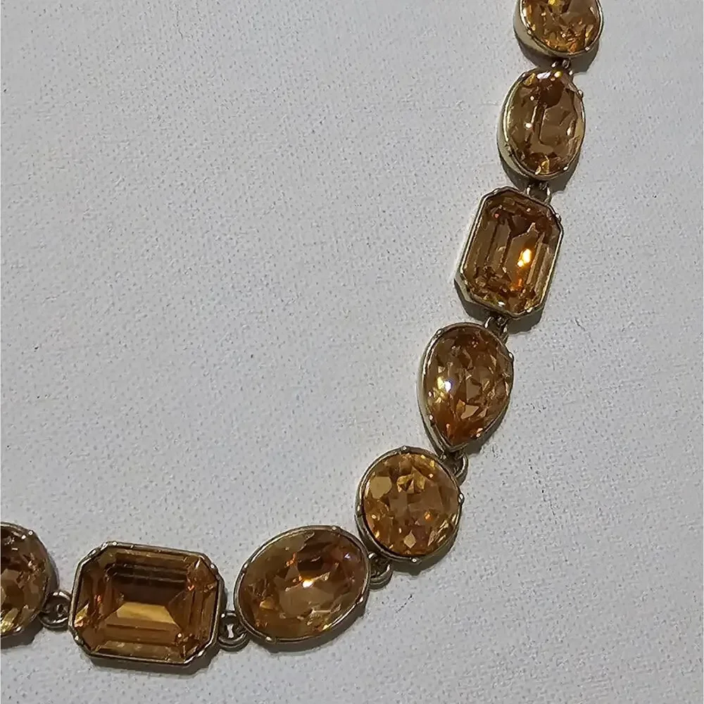 J. Crew‎ Champagne and Antique Gold Brulee Necklace